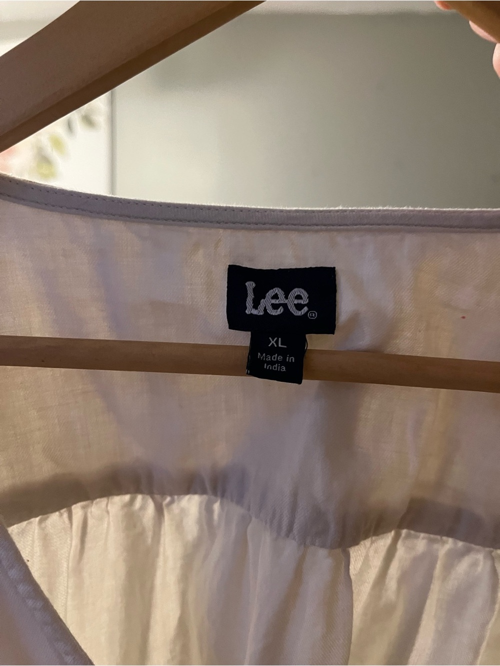 Lee Cream Ruffle-Trim Button Down Shirt - Picture 3 of 3